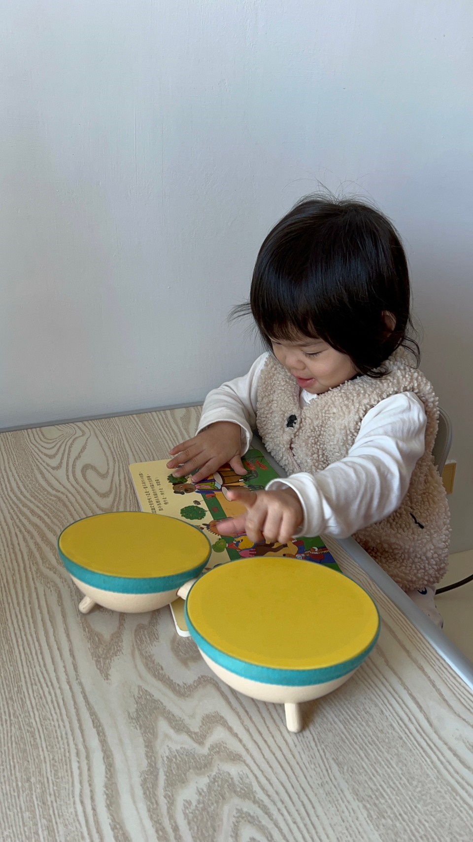 【Plan Toys】木作兒童樂器-邦加鼓｜啟蒙寶貝的音樂細胞、手眼協調大肢體發展