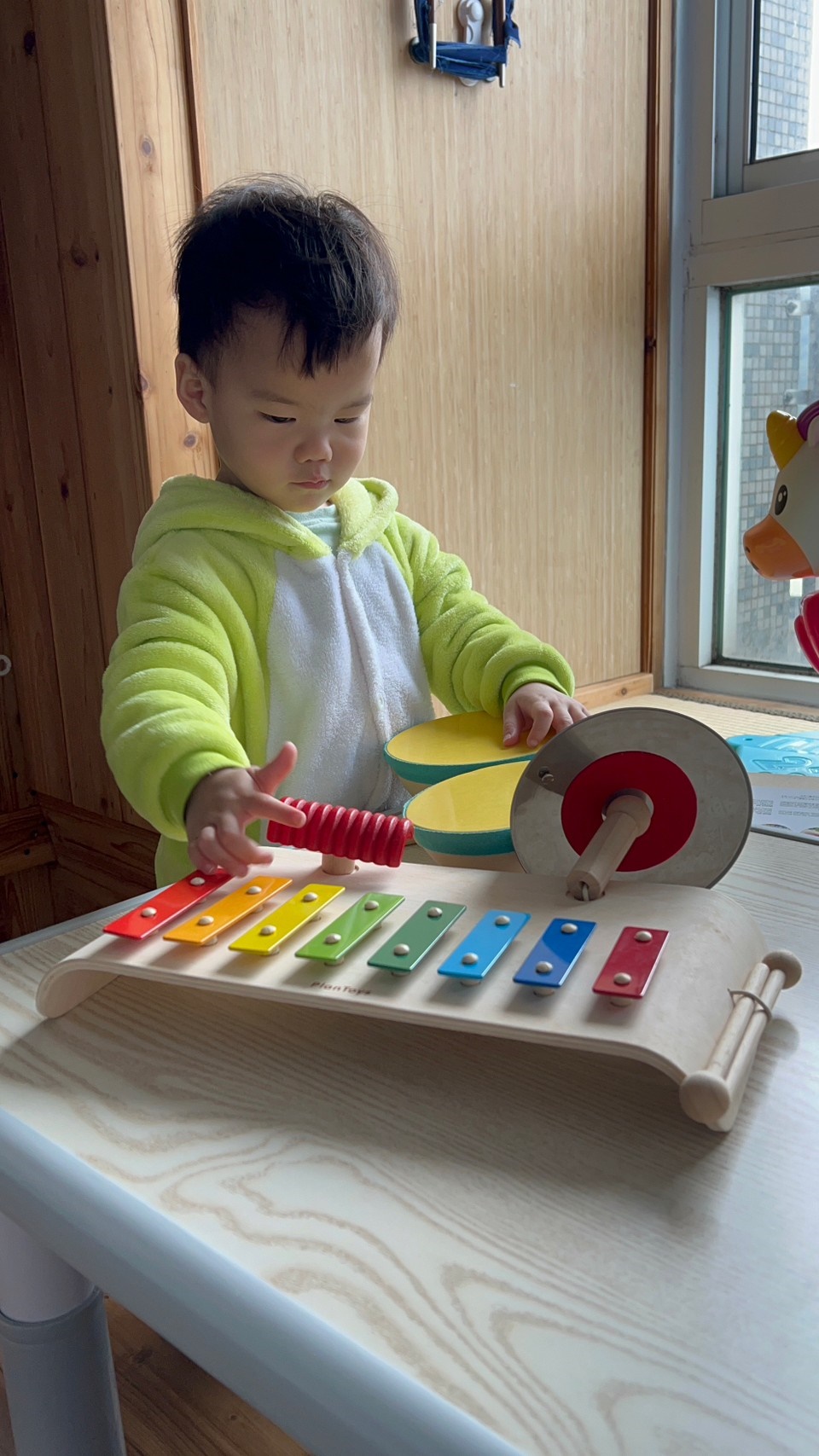 【Plan Toys】彩虹鐵琴豪華組｜繽紛色彩鐵琴吸引寶貝目光、玩中學啟蒙孩子的音樂細胞